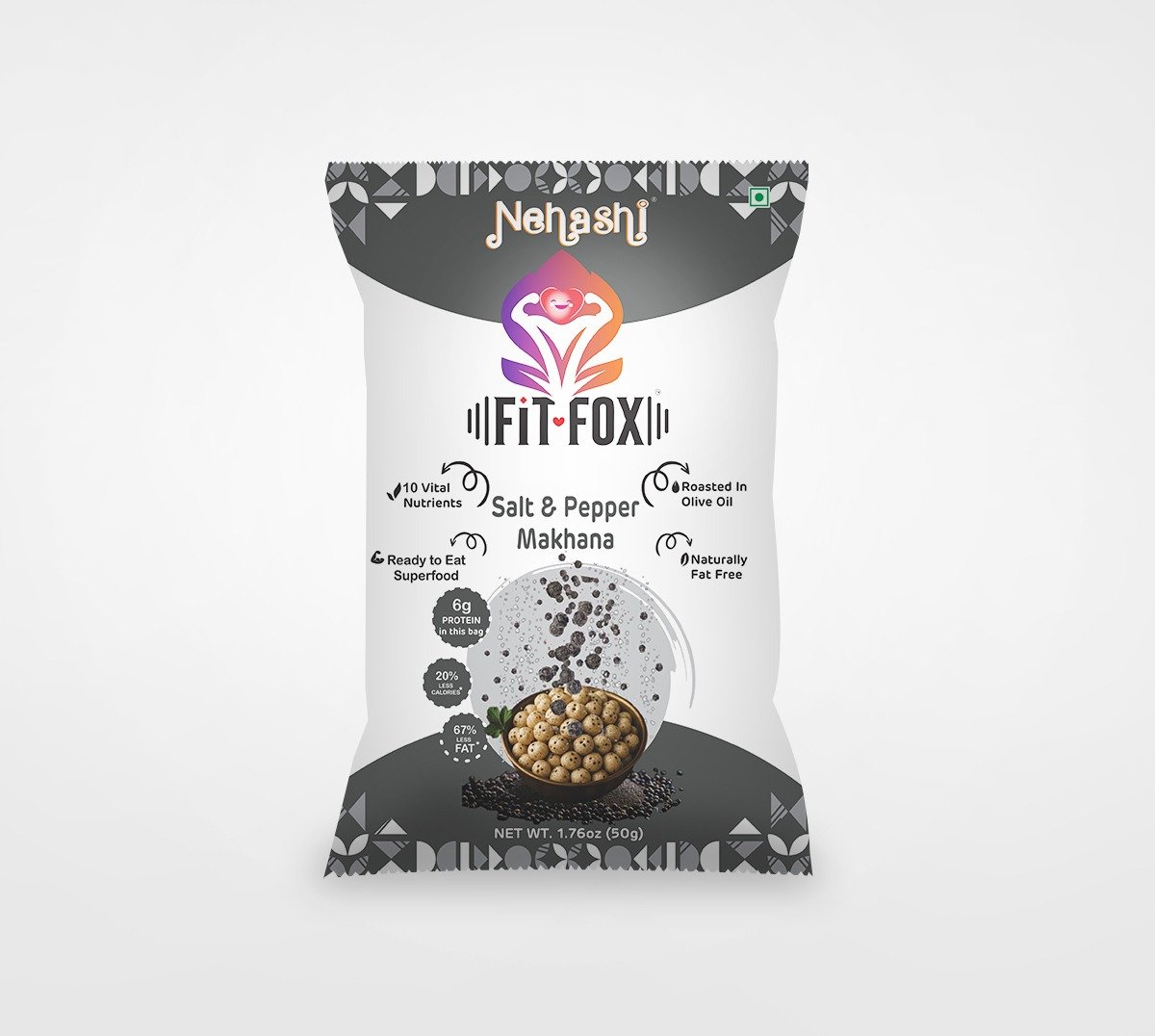 salt and papper makhana