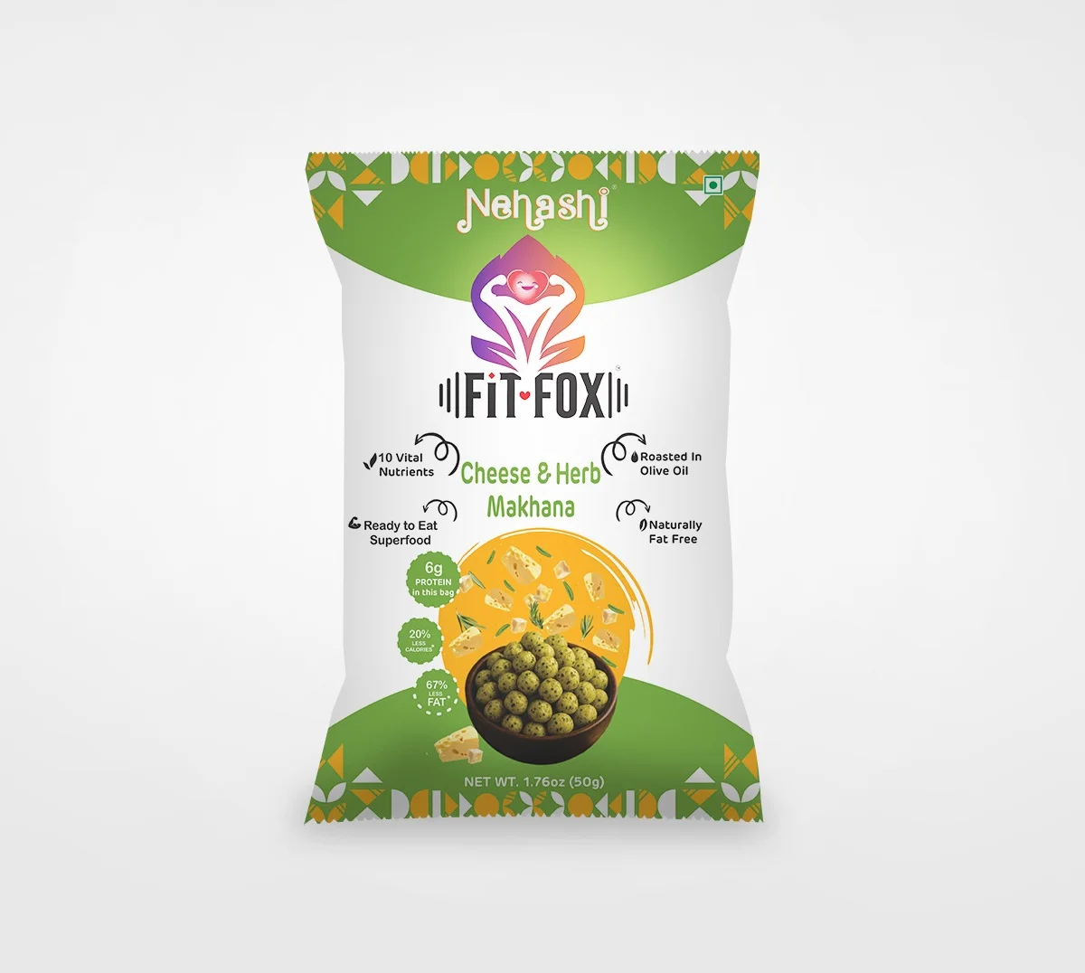 fitfoxnut Cheese & Herb Makhana