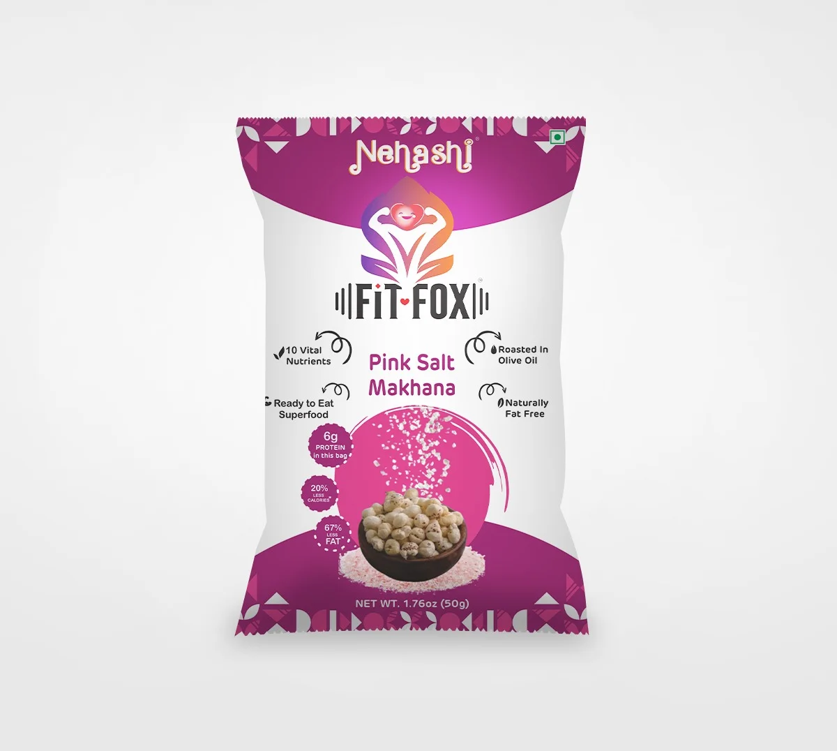 fitfoxnut Pink salt Makhana