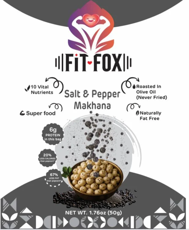 fitfoxnut salt and pepper makhana